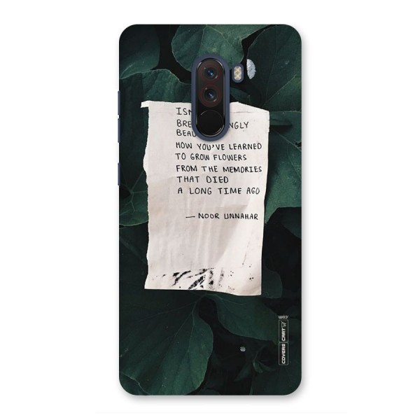 Memories Back Case for Poco F1