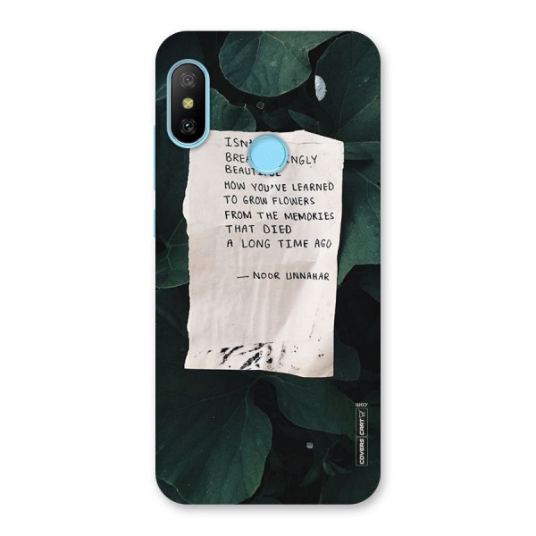 Memories Back Case for Redmi 6 Pro