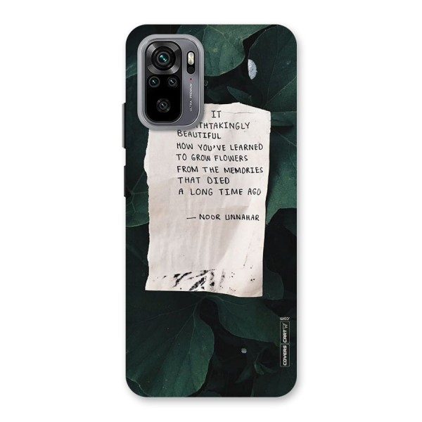 Memories Back Case for Redmi Note 10