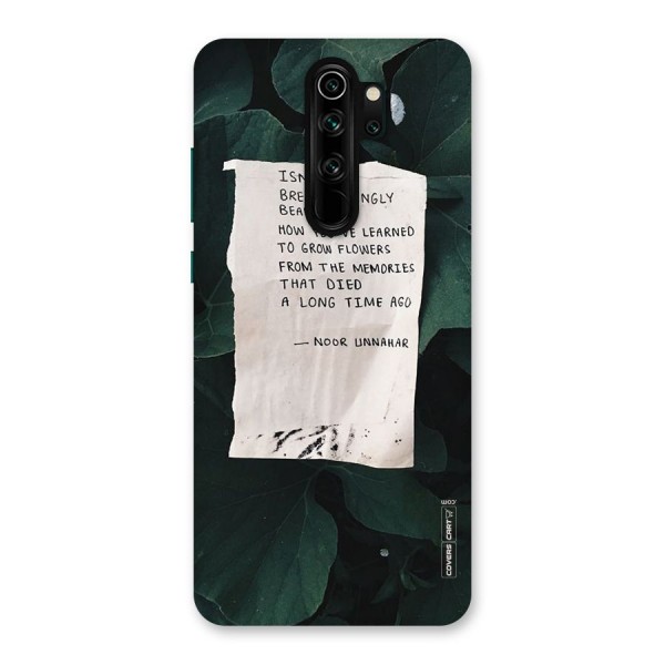 Memories Back Case for Redmi Note 8 Pro