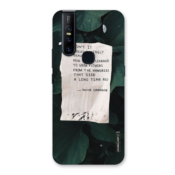 Memories Back Case for Vivo V15