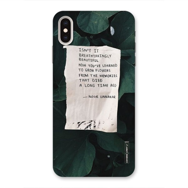 Memories Back Case for iPhone XS Max