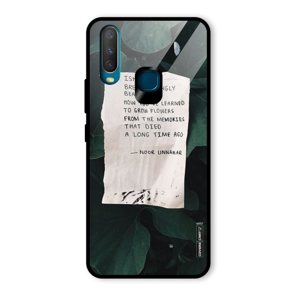 Memories Glass Back Case for Vivo Y12