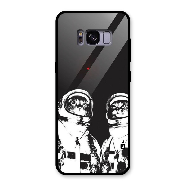 Meow Moon Glass Back Case for Galaxy S8