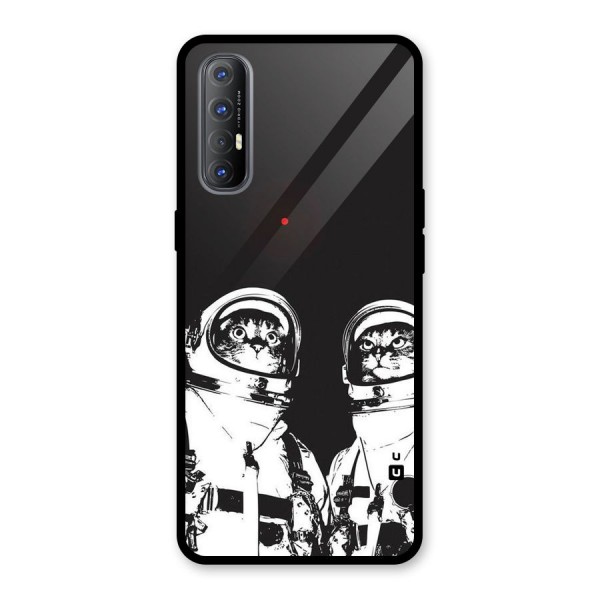 Meow Moon Glass Back Case for Oppo Reno3 Pro