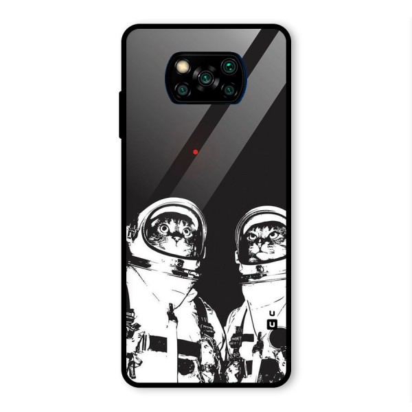 Meow Moon Glass Back Case for Poco X3 Pro