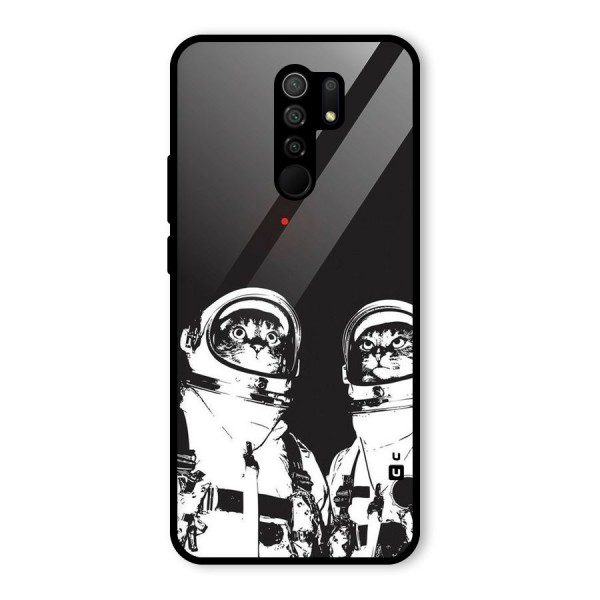 Meow Moon Glass Back Case for Redmi 9 Prime