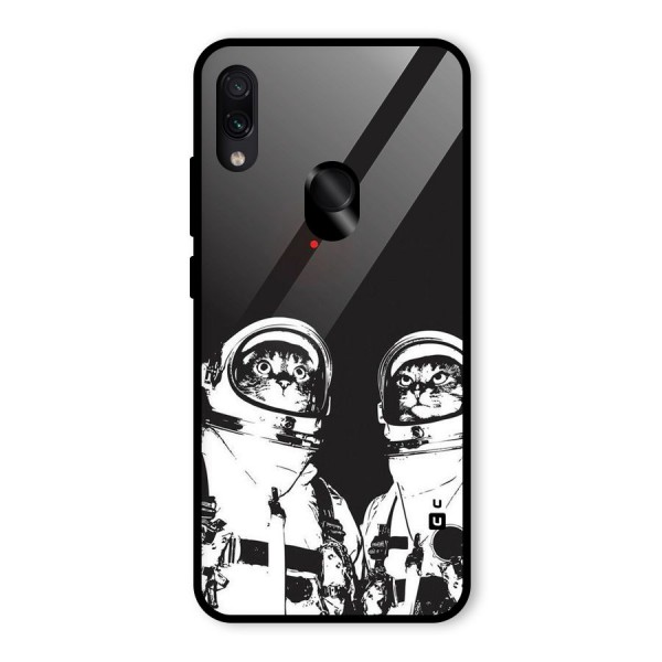 Meow Moon Glass Back Case for Redmi Note 7