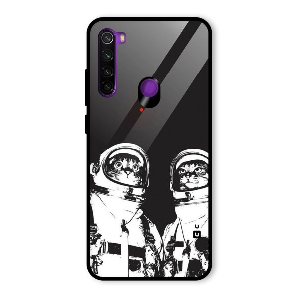 Meow Moon Glass Back Case for Redmi Note 8