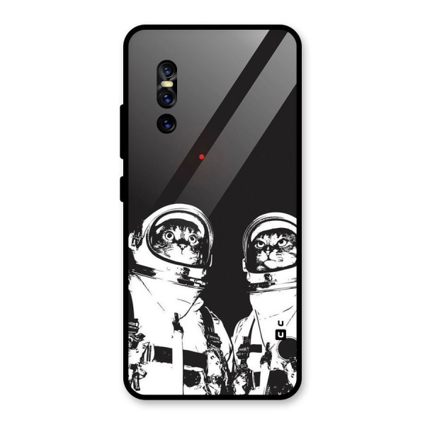 Meow Moon Glass Back Case for Vivo V15 Pro