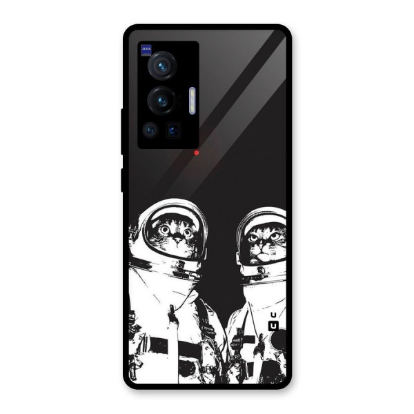 Meow Moon Glass Back Case for Vivo X70 Pro