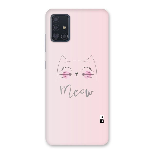 Meow Pink Back Case for Galaxy A51