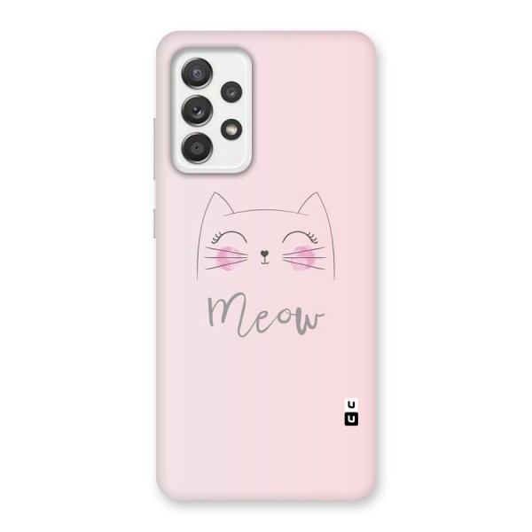 Meow Pink Back Case for Galaxy A52