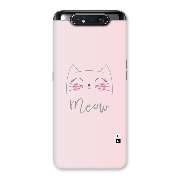 Meow Pink Back Case for Galaxy A80