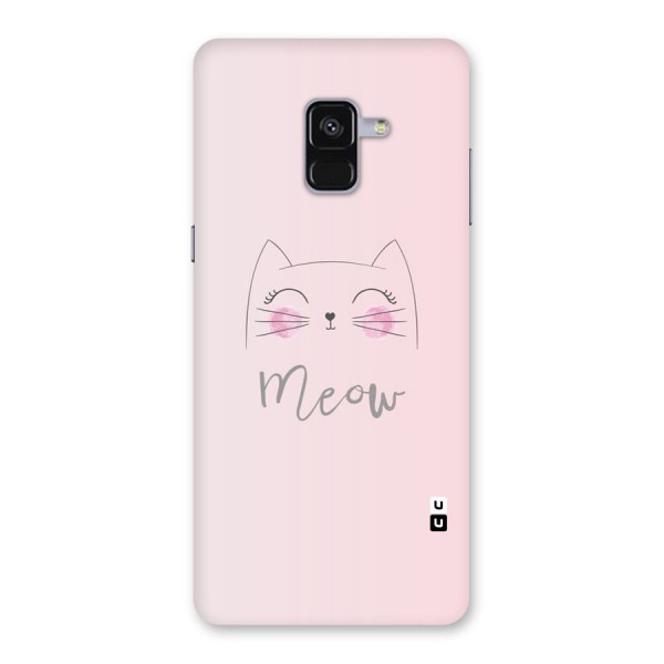 Meow Pink Back Case for Galaxy A8 Plus