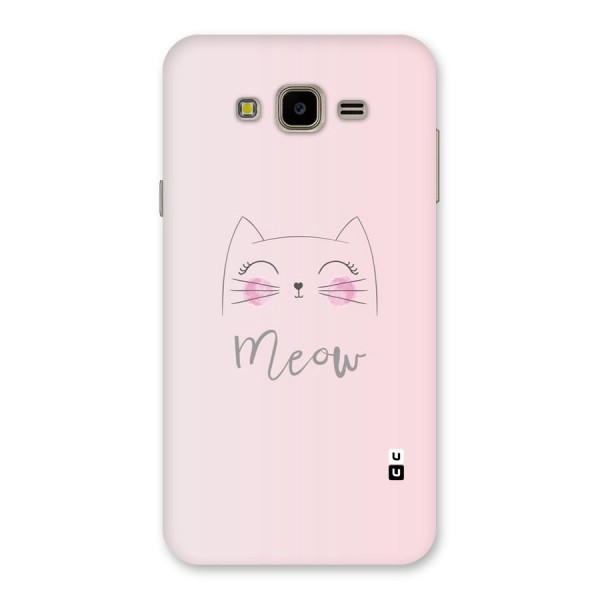 Meow Pink Back Case for Galaxy J7 Nxt