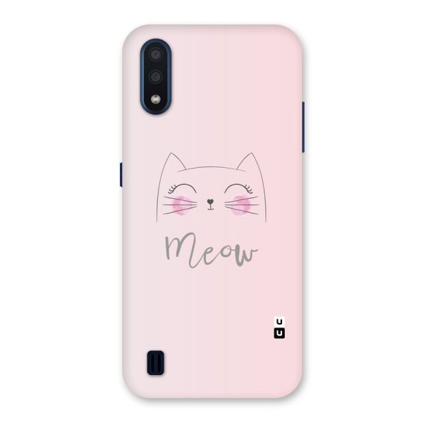 Meow Pink Back Case for Galaxy M01