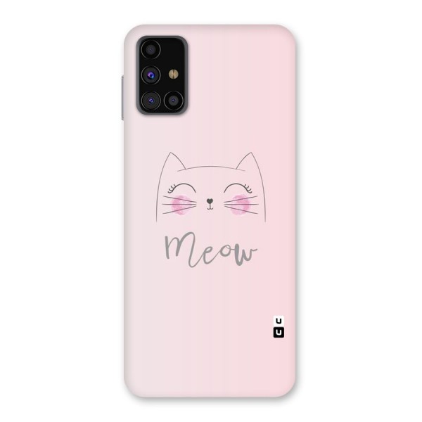 Meow Pink Back Case for Galaxy M31s