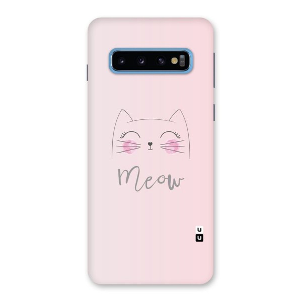 Meow Pink Back Case for Galaxy S10