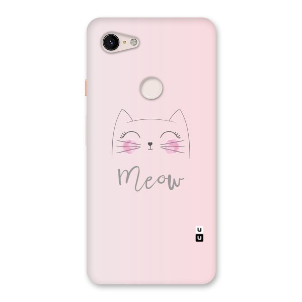 Meow Pink Back Case for Google Pixel 3 XL