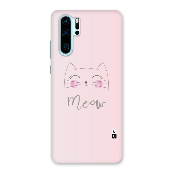 Meow Pink Back Case for Huawei P30 Pro