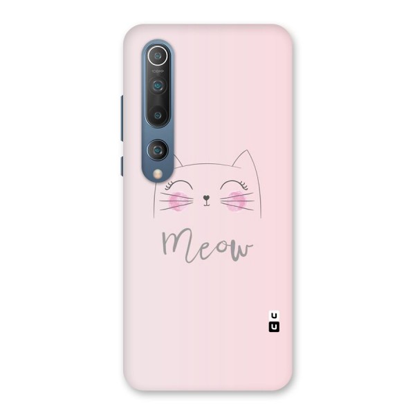 Meow Pink Back Case for Mi 10