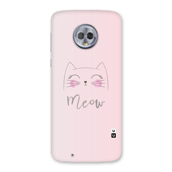 Meow Pink Back Case for Moto G6