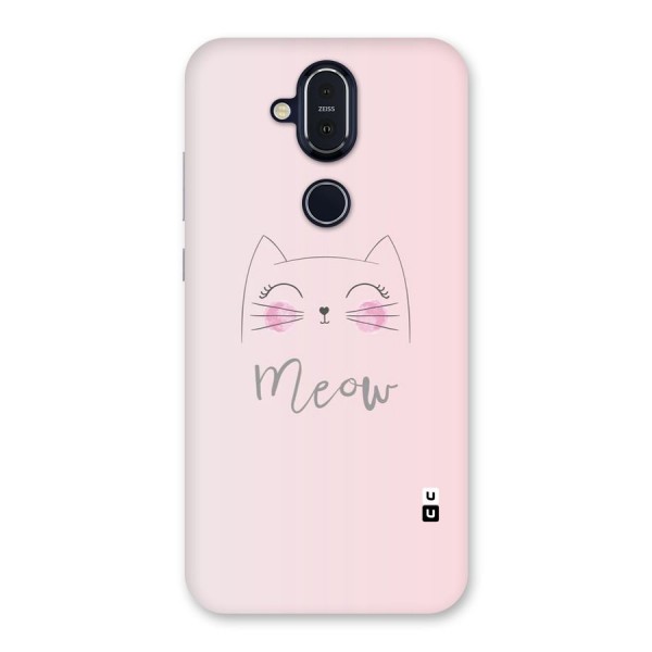 Meow Pink Back Case for Nokia 8.1