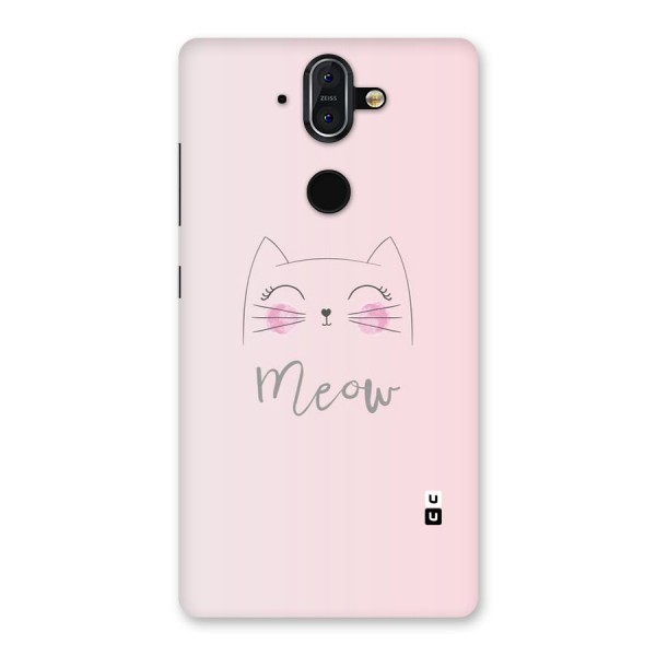 Meow Pink Back Case for Nokia 8 Sirocco