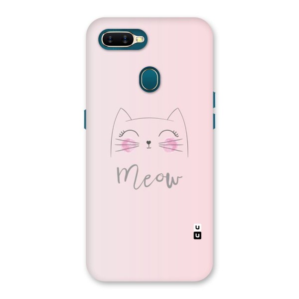 Meow Pink Back Case for Oppo A12