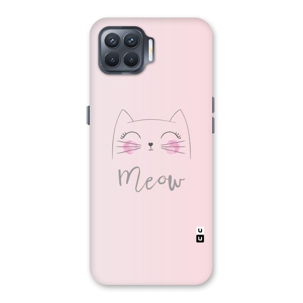 Meow Pink Back Case for Oppo F17 Pro