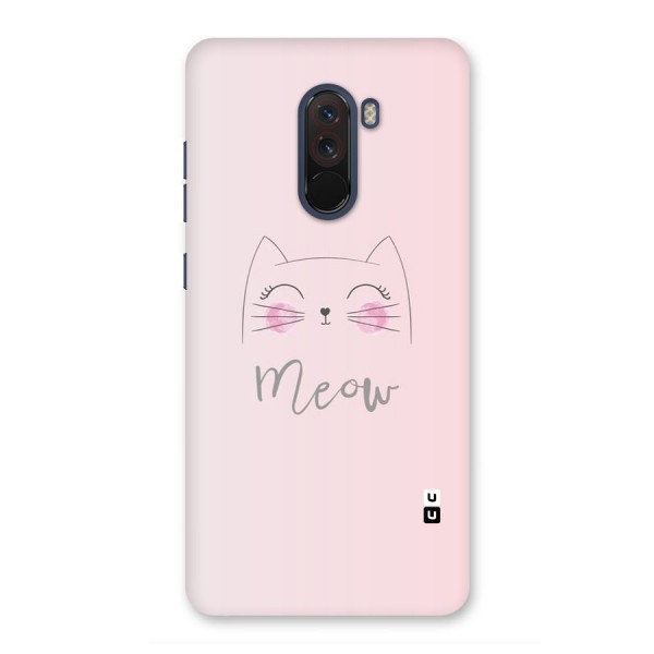 Meow Pink Back Case for Poco F1