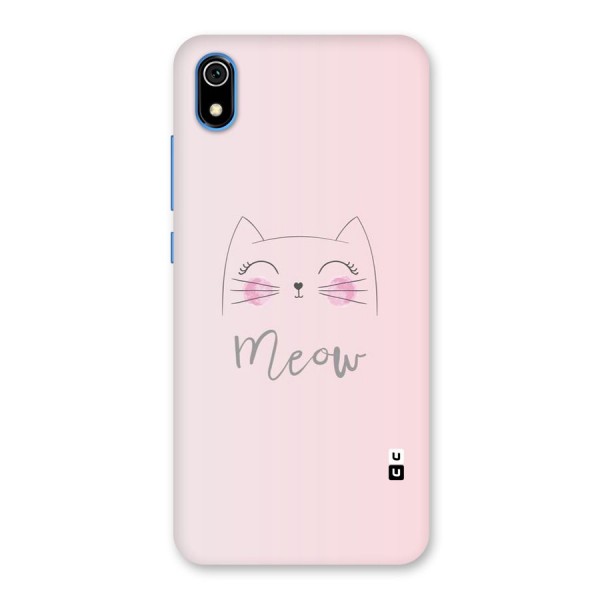 Meow Pink Back Case for Redmi 7A