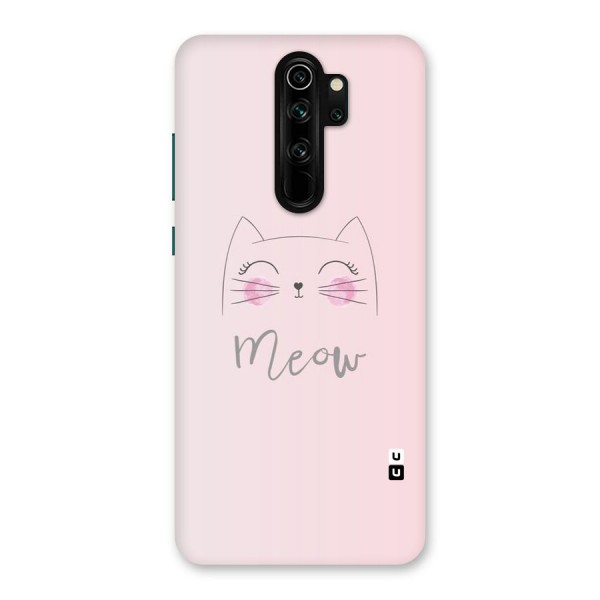 Meow Pink Back Case for Redmi Note 8 Pro