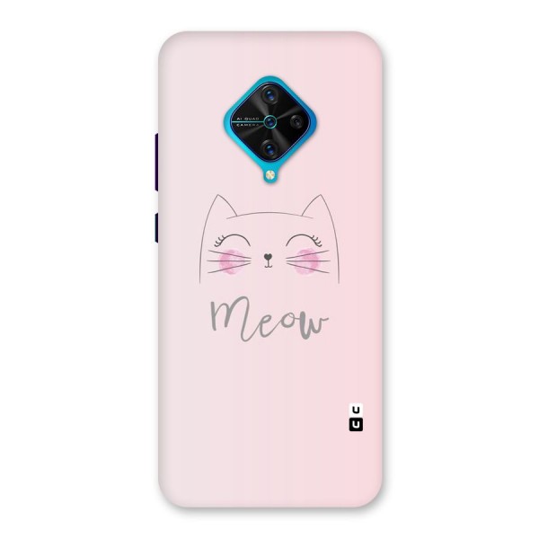 Meow Pink Back Case for Vivo S1 Pro