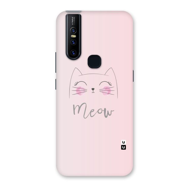 Meow Pink Back Case for Vivo V15