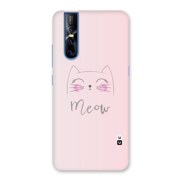 Meow Pink Back Case for Vivo V15 Pro