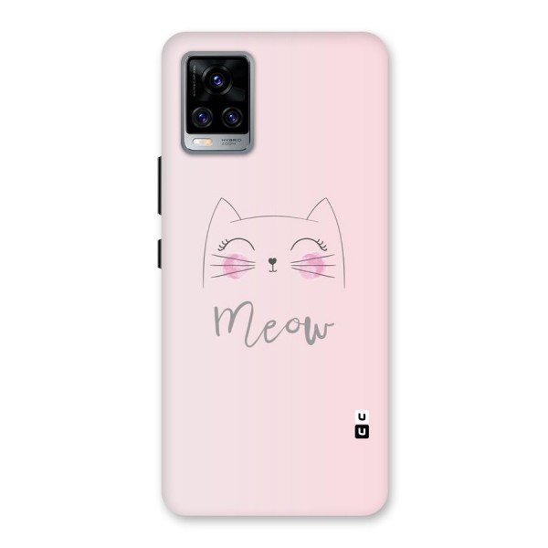 Meow Pink Back Case for Vivo V20 Pro