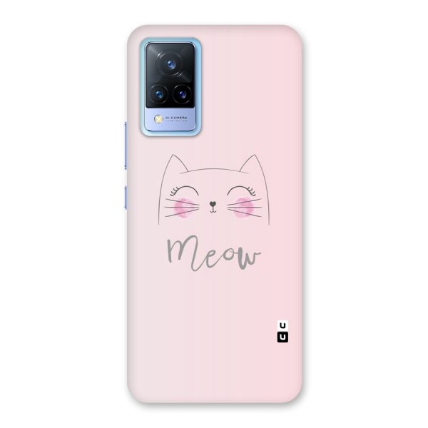 Meow Pink Back Case for Vivo V21 5G