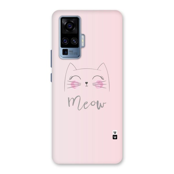 Meow Pink Back Case for Vivo X50 Pro