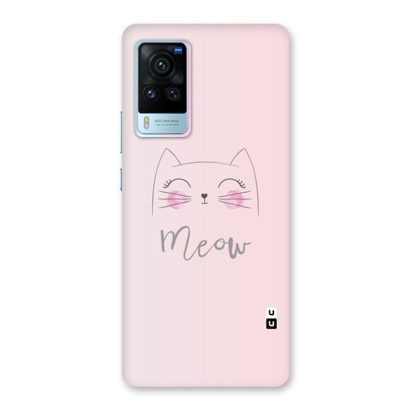 Meow Pink Back Case for Vivo X60 Pro