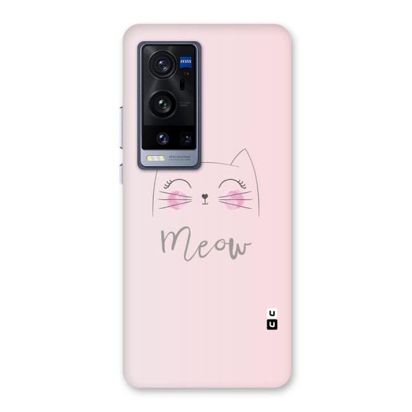 Meow Pink Back Case for Vivo X60 Pro Plus