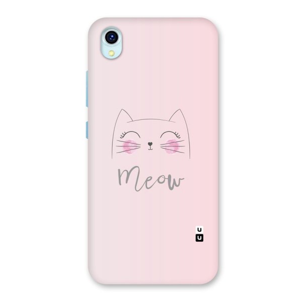 Meow Pink Back Case for Vivo Y1s