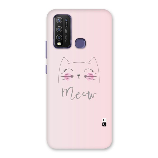 Meow Pink Back Case for Vivo Y30