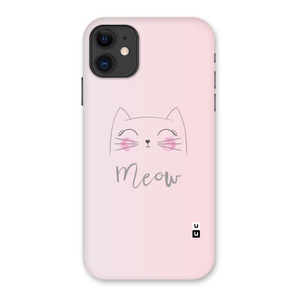 Meow Pink Back Case for iPhone 11