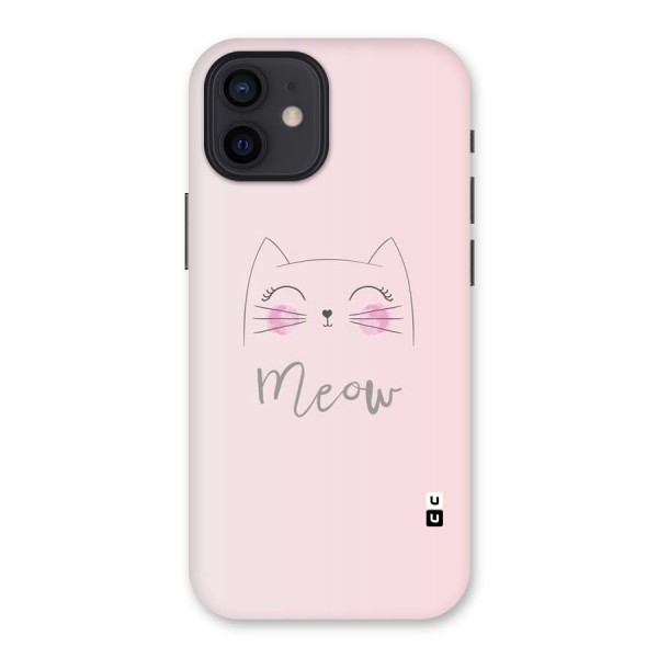 Meow Pink Back Case for iPhone 12