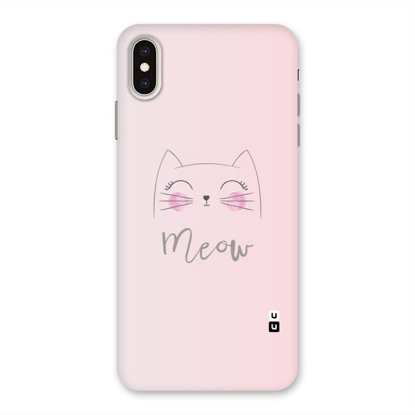 Meow Pink Back Case for iPhone XS Max