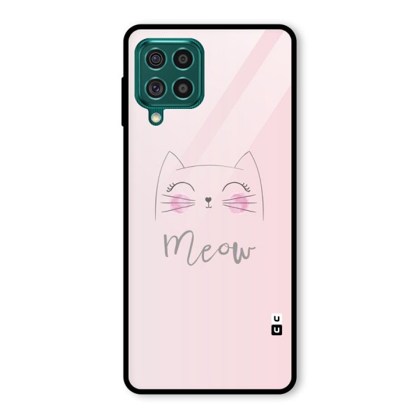 Meow Pink Glass Back Case for Galaxy F62