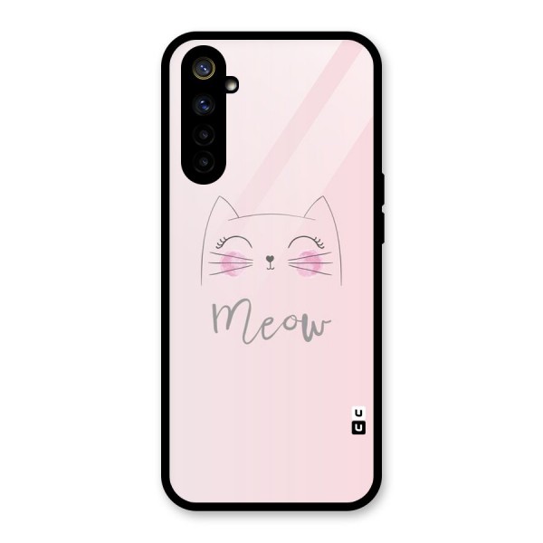 Meow Pink Glass Back Case for Realme 6