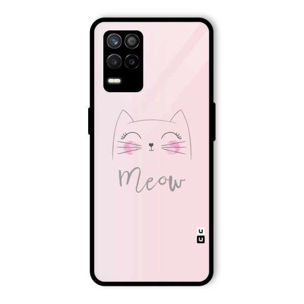 Meow Pink Glass Back Case for Realme 9 5G